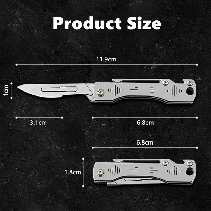 TitanEdge | Versatile Durable Stainless Steel Folding Camping Knife 2