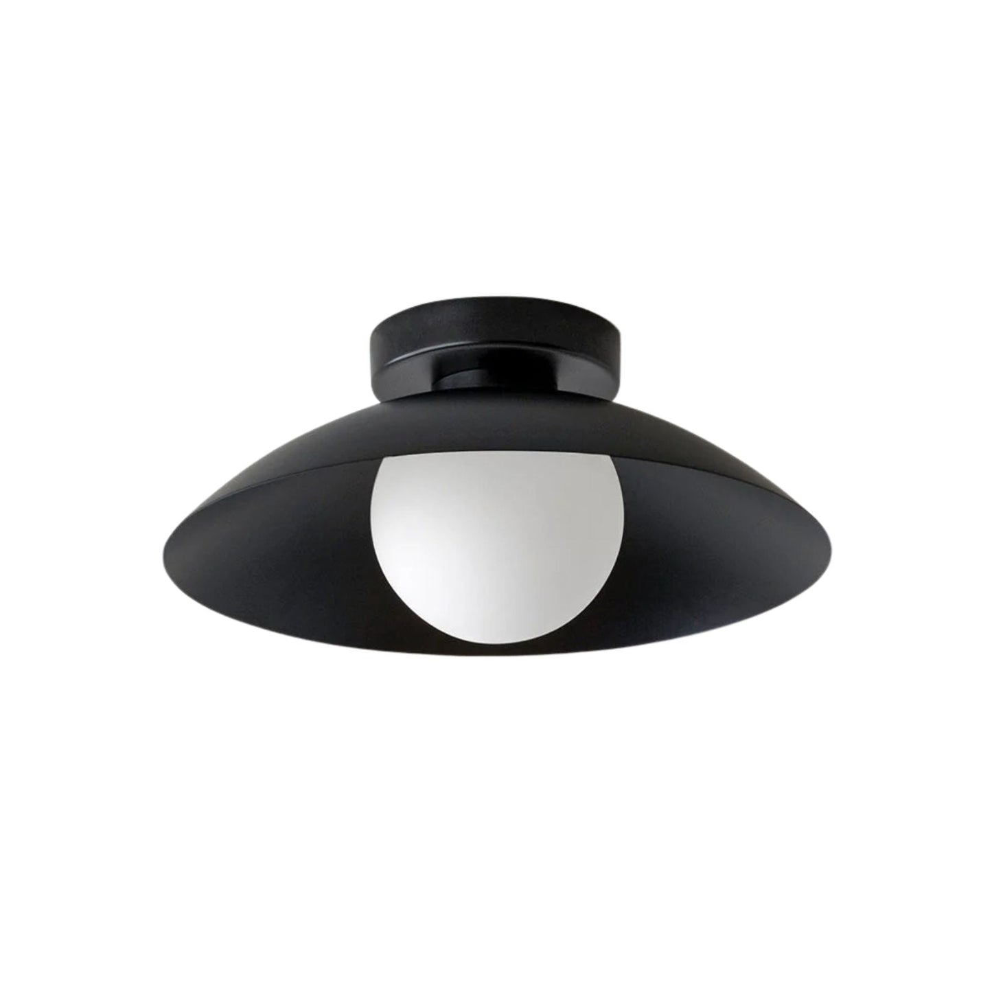 Tivora | Stylish Modern Matte Black Flush Mount Ceiling Light Fixture 1