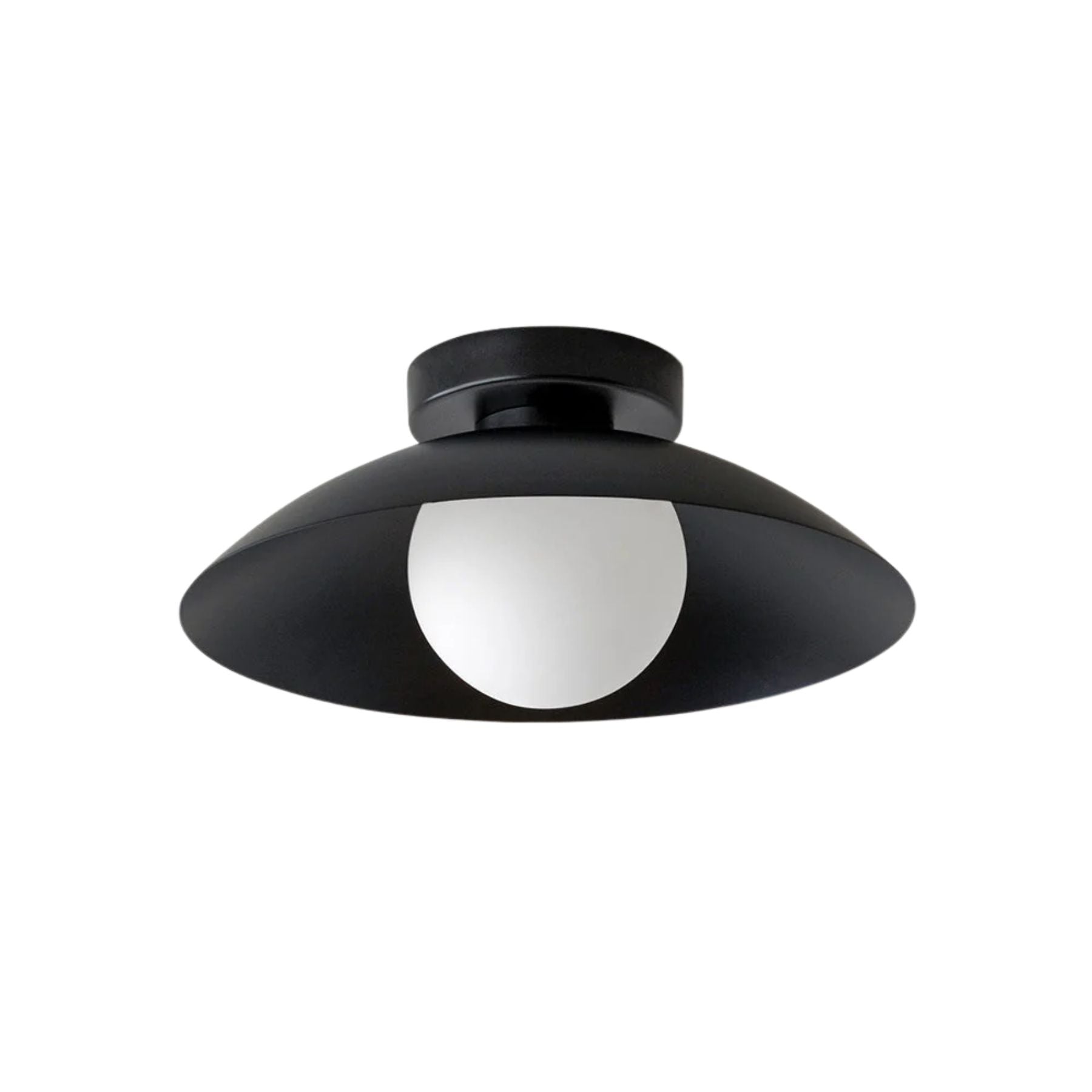 Tivora | Stylish Modern Matte Black Flush Mount Ceiling Light Fixture 1