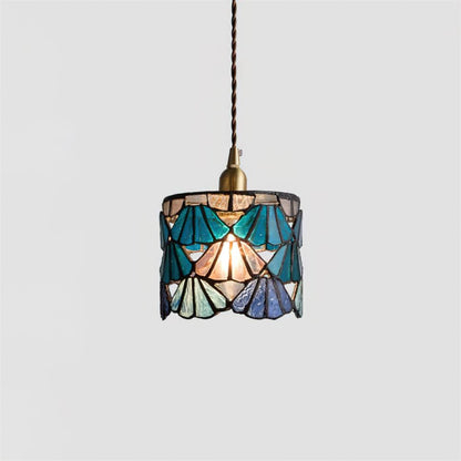 Luxurious Brass Tiffany Style Pendant Lamp - Lusomart