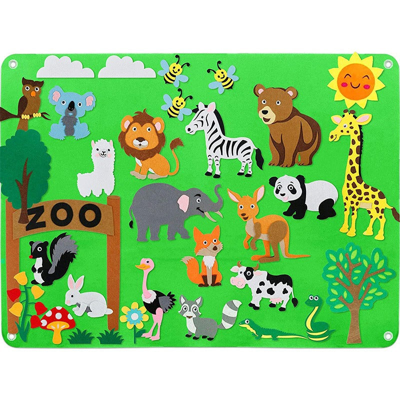 Soft Felt Playboard for Kids Creative Play - Lusomart