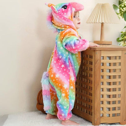 Toddler Jumpsuit Animal Theme Soft Cotton Hypoallergenic Fleece 7