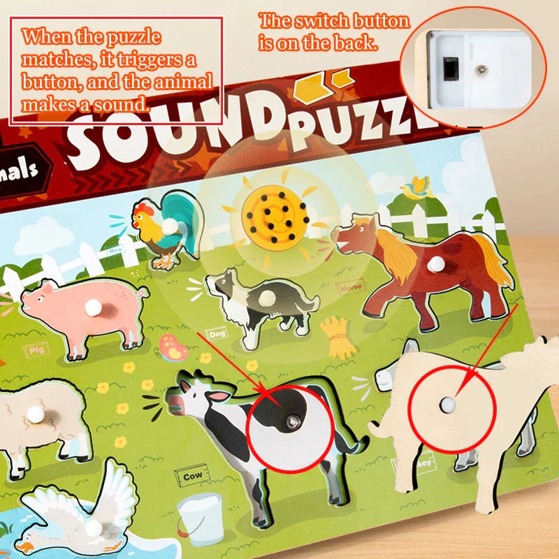 ToneQuest™ – Educational Sound & Shape Play – Wooden Sensory Toys 5