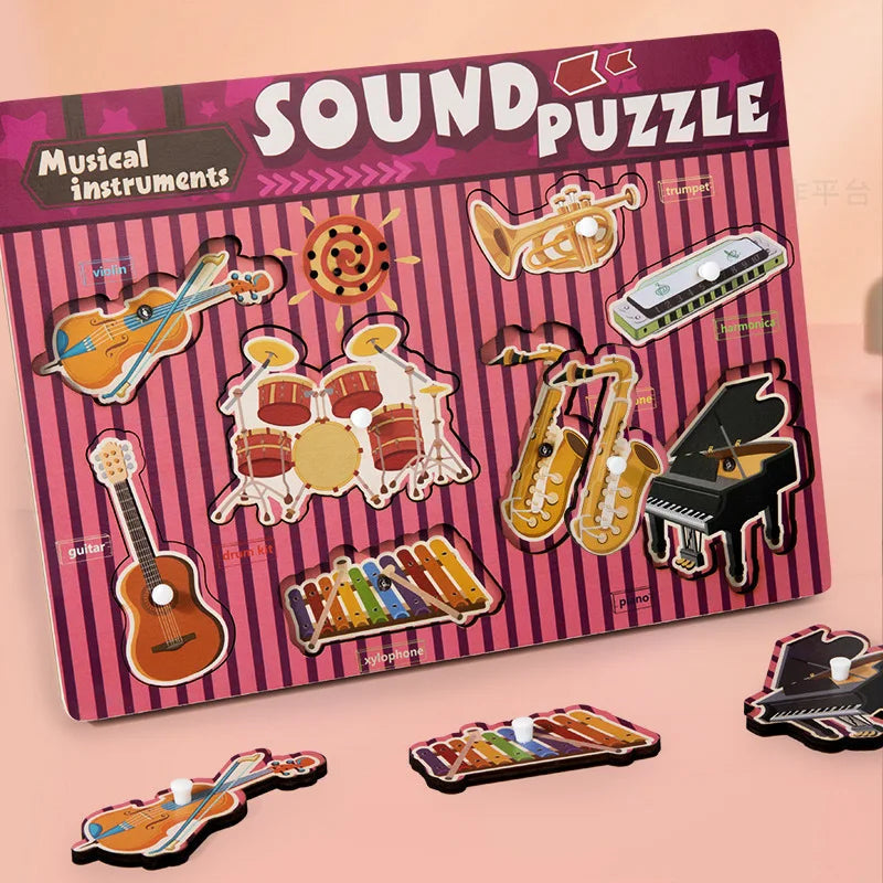 ToneQuest™ – Educational Sound & Shape Play – Wooden Sensory Toys 7