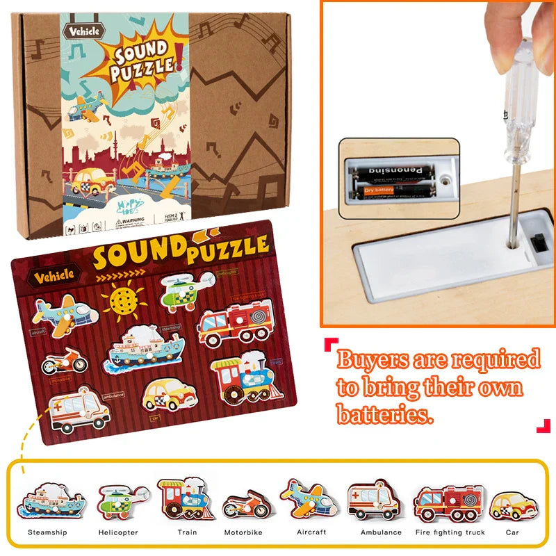 ToneQuest™ – Educational Sound & Shape Play – Wooden Sensory Toys 8