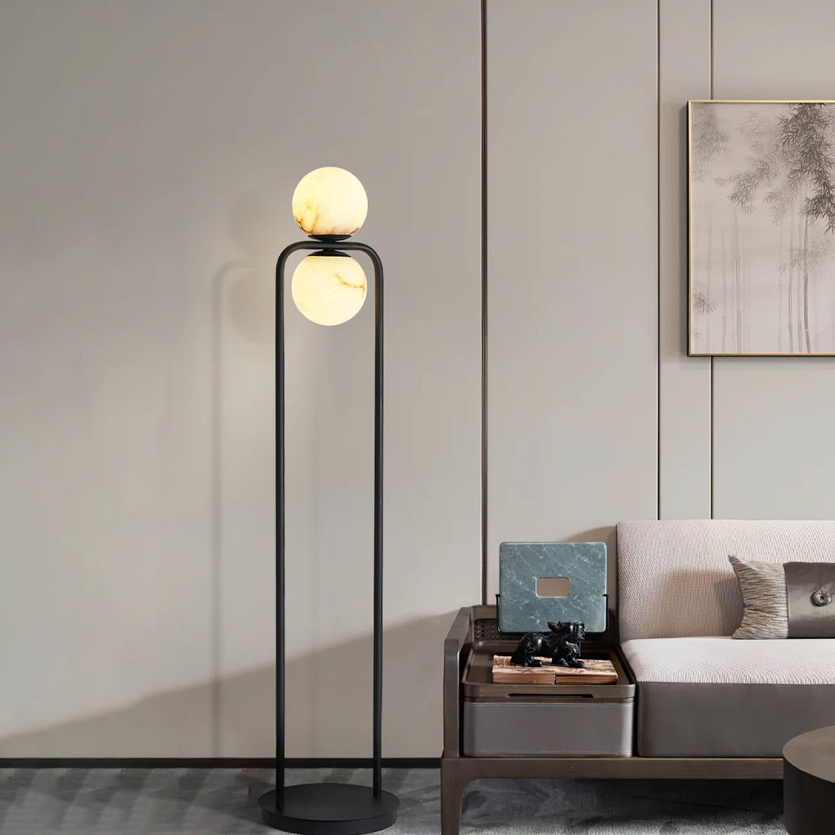 Torisca Alabaster Floor Lamp 8