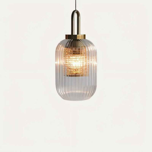 Textured Metal Glass Drop Light - Lusomart