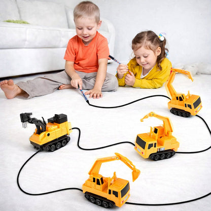Fun Interactive Track Drawing Toy Car Set