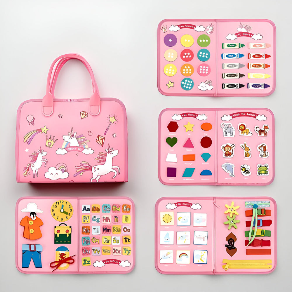 Portable Kids Educational Play Board Storage Case