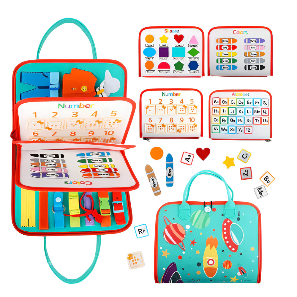 Portable Kids Educational Play Board Storage Case