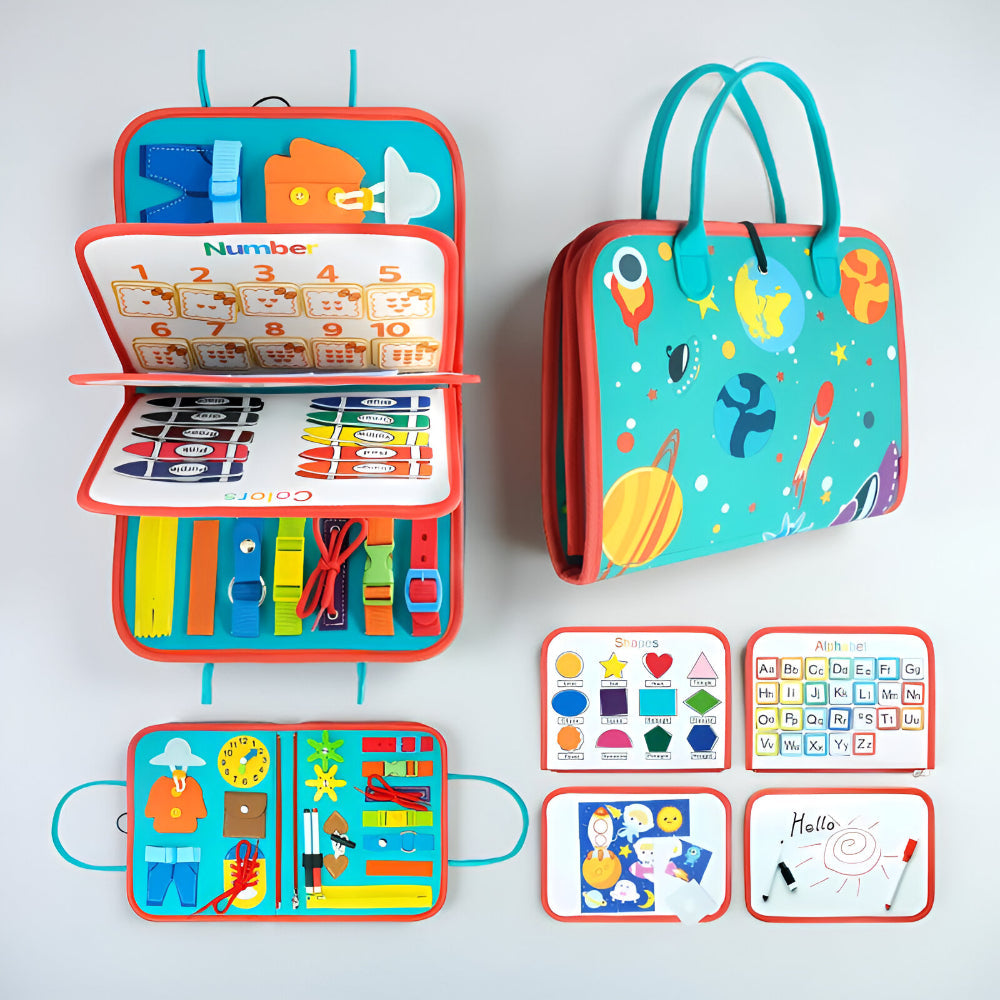 Portable Kids Educational Play Board Storage Case
