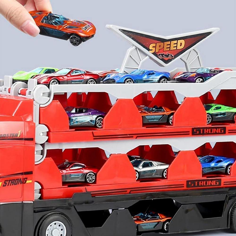Toy Trailer with Cars - MegaTransporter 2