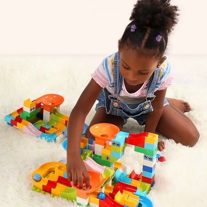 TrackCraft – Marble Track Construction Set with Slides Blocks and Funnels for Hands-On Play 4