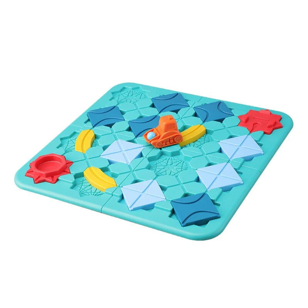 Magnetic Puzzle Toy with Interlocking Blocks - Lusomart