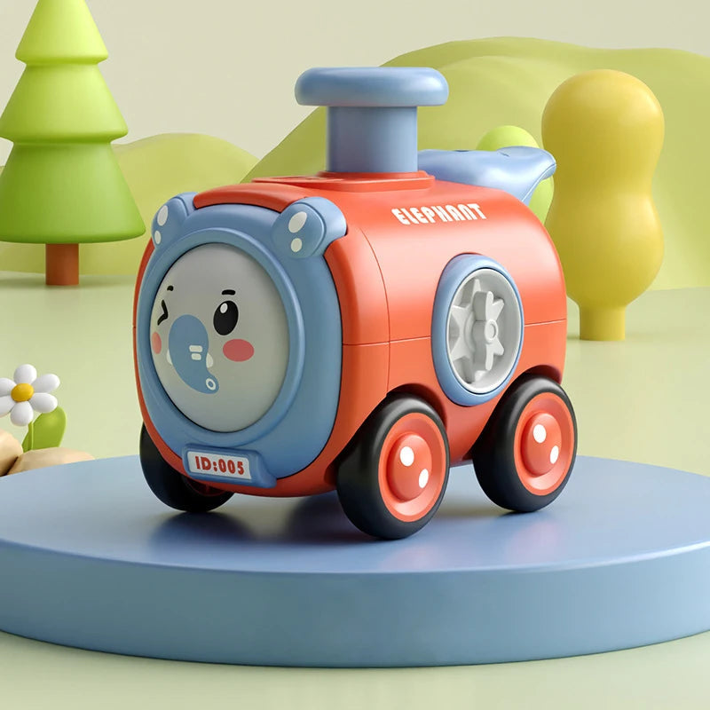 Fun Animal Train Toy with Colorful Changing Cars - Lusomart