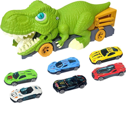 Cool Dino Toy Truck with Ramp and Carrier - Lusomart