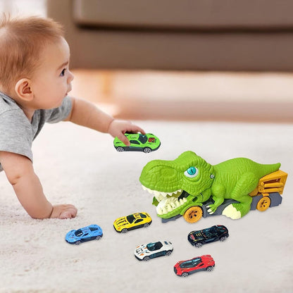 TrackRex – Dinosaur transport truck with car-eating function and rear exit 2