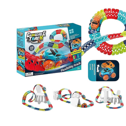 TrackWhiz – Flexible race track set with 360° car movement and custom layout options 2