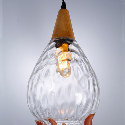 Classic Glass Drop Pendant Light Fixture