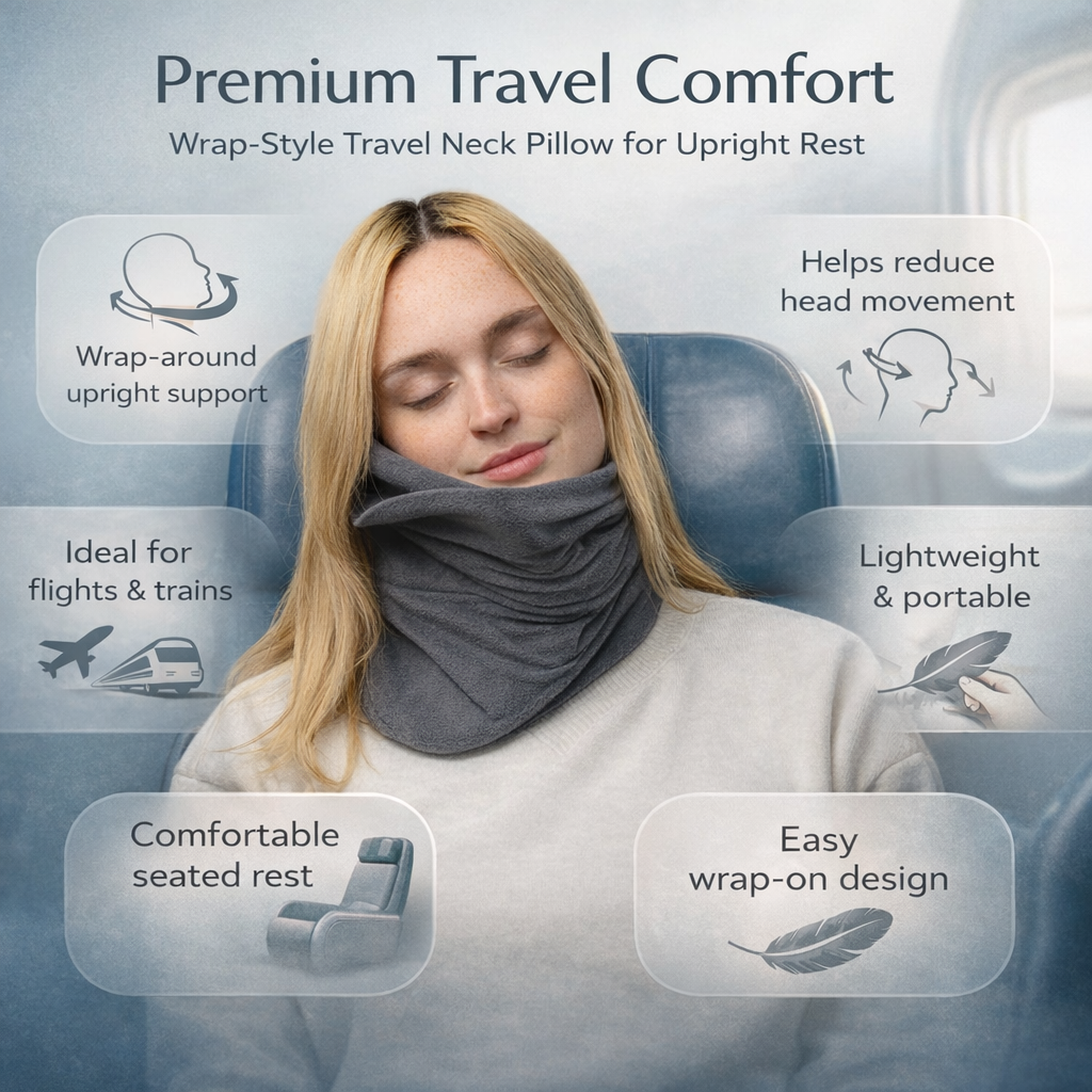 Comfortable Neck Pillow for Travel Rest Support