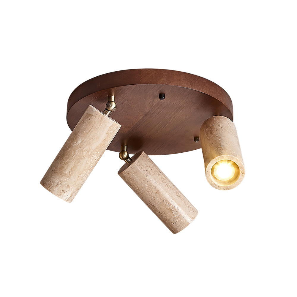 TravertineGlow | Elegant Adjustable Modern Ceiling Spotlight Lamp 1