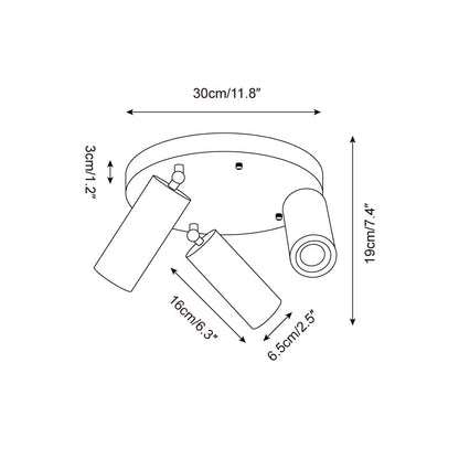 TravertineGlow | Elegant Adjustable Modern Ceiling Spotlight Lamp 3