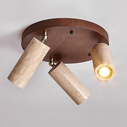 TravertineGlow | Elegant Adjustable Modern Ceiling Spotlight Lamp 4