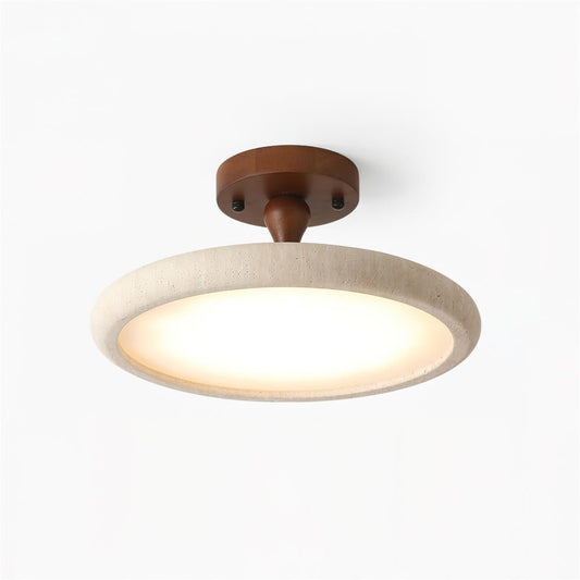 Luxury LED Ceiling Light with Wood Trim - Lusomart