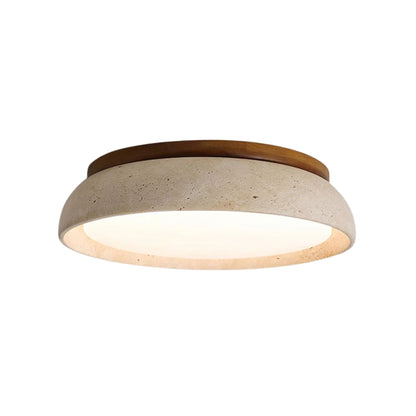 TravertineGlow | Elegant Minimalist LED Flush Mount Ceiling Light Fixture 1