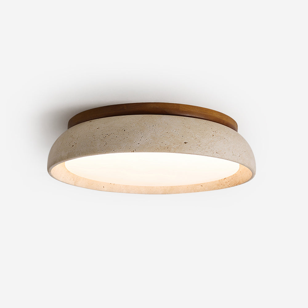 TravertineGlow | Elegant Minimalist LED Flush Mount Ceiling Light Fixture 2