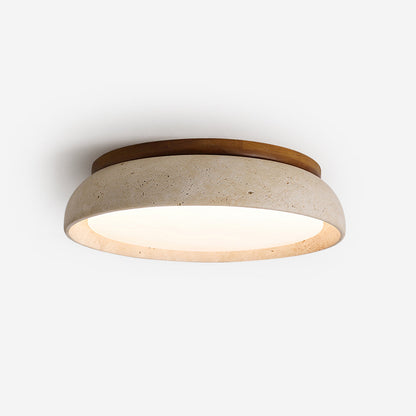 TravertineGlow | Elegant Minimalist LED Flush Mount Ceiling Light Fixture 2