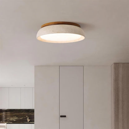 TravertineGlow | Elegant Minimalist LED Flush Mount Ceiling Light Fixture 3