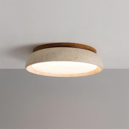 TravertineGlow | Elegant Minimalist LED Flush Mount Ceiling Light Fixture 5