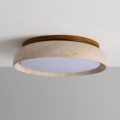 TravertineGlow | Elegant Minimalist LED Flush Mount Ceiling Light Fixture 6