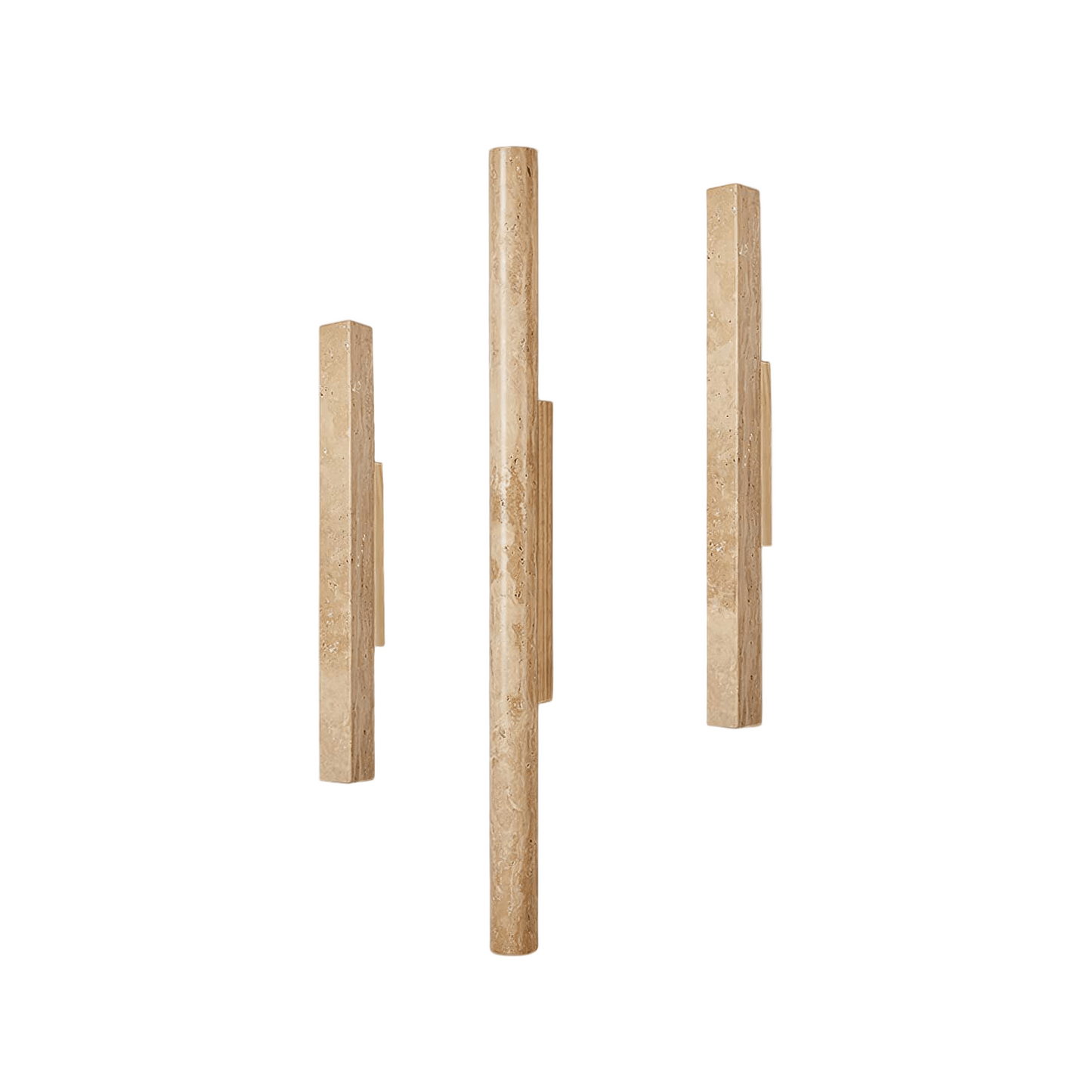 TravertineGlow | Elegant Minimalist Natural Stone Wall Sconce Light 1
