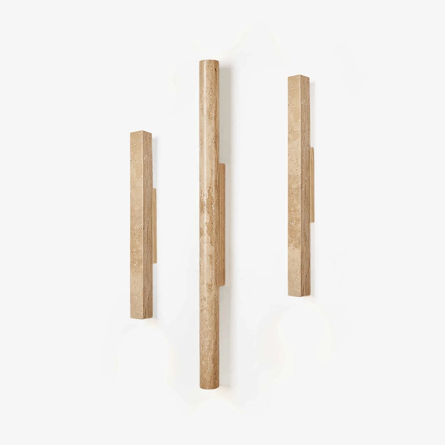 TravertineGlow | Elegant Minimalist Natural Stone Wall Sconce Light 2