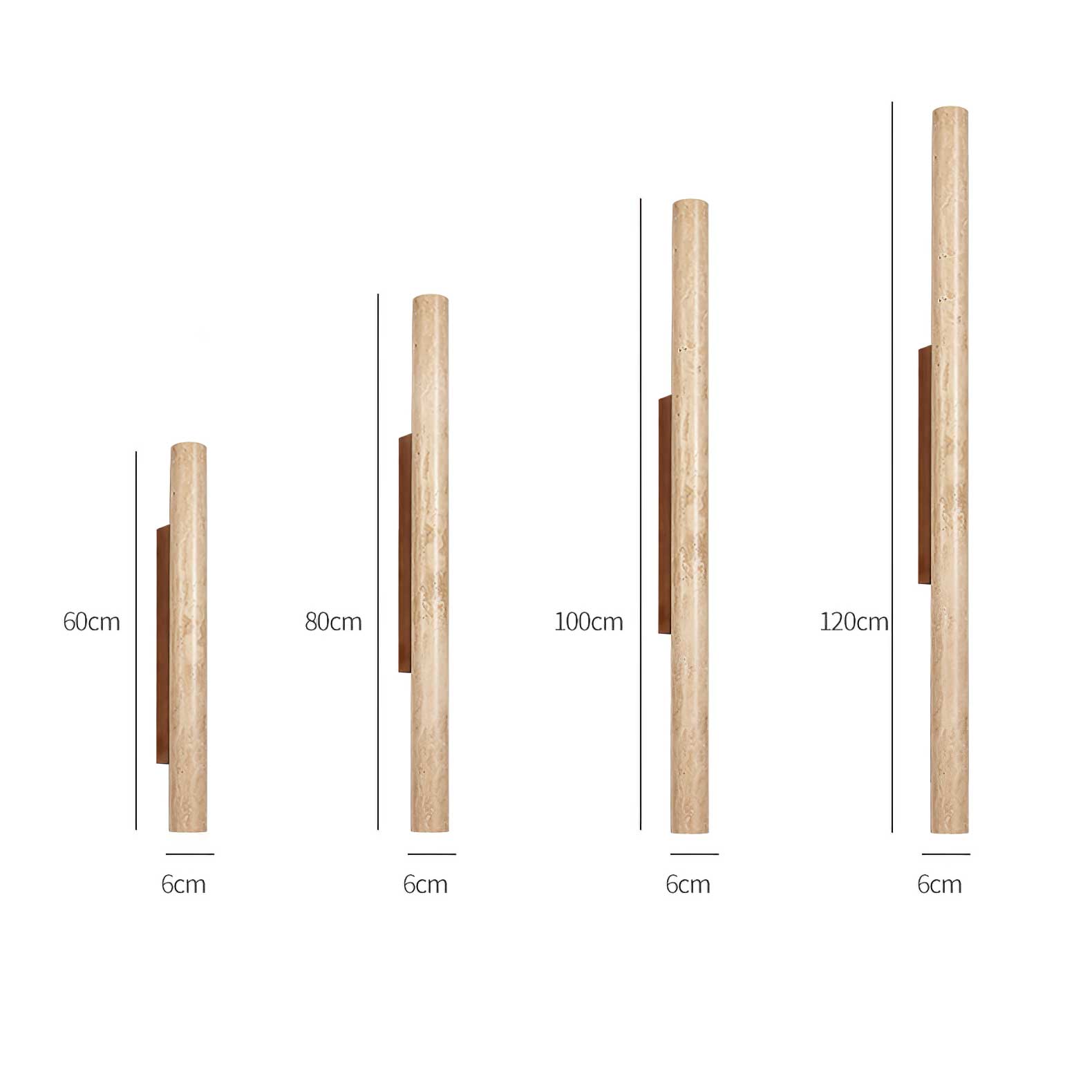 TravertineGlow | Elegant Minimalist Natural Stone Wall Sconce Light 3