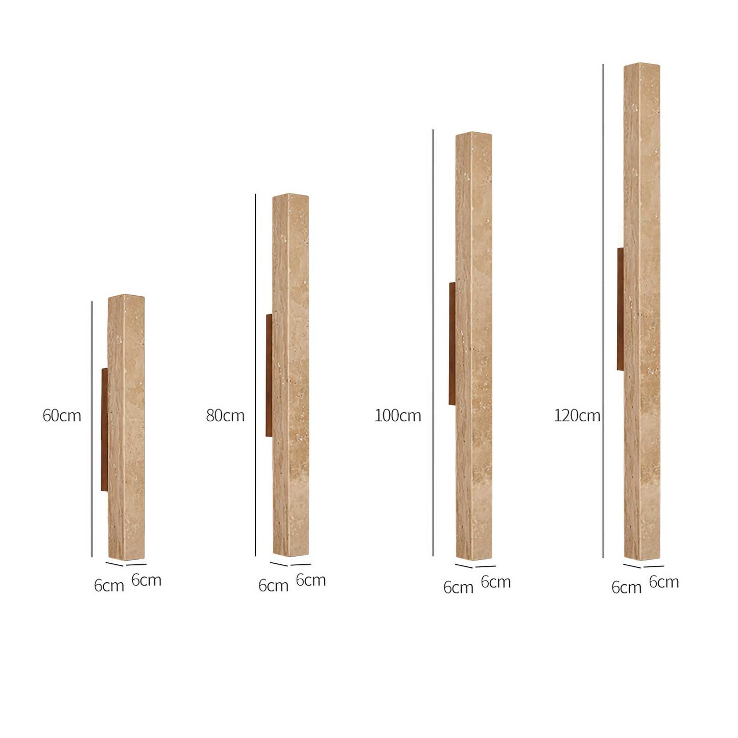 TravertineGlow | Elegant Minimalist Natural Stone Wall Sconce Light 4