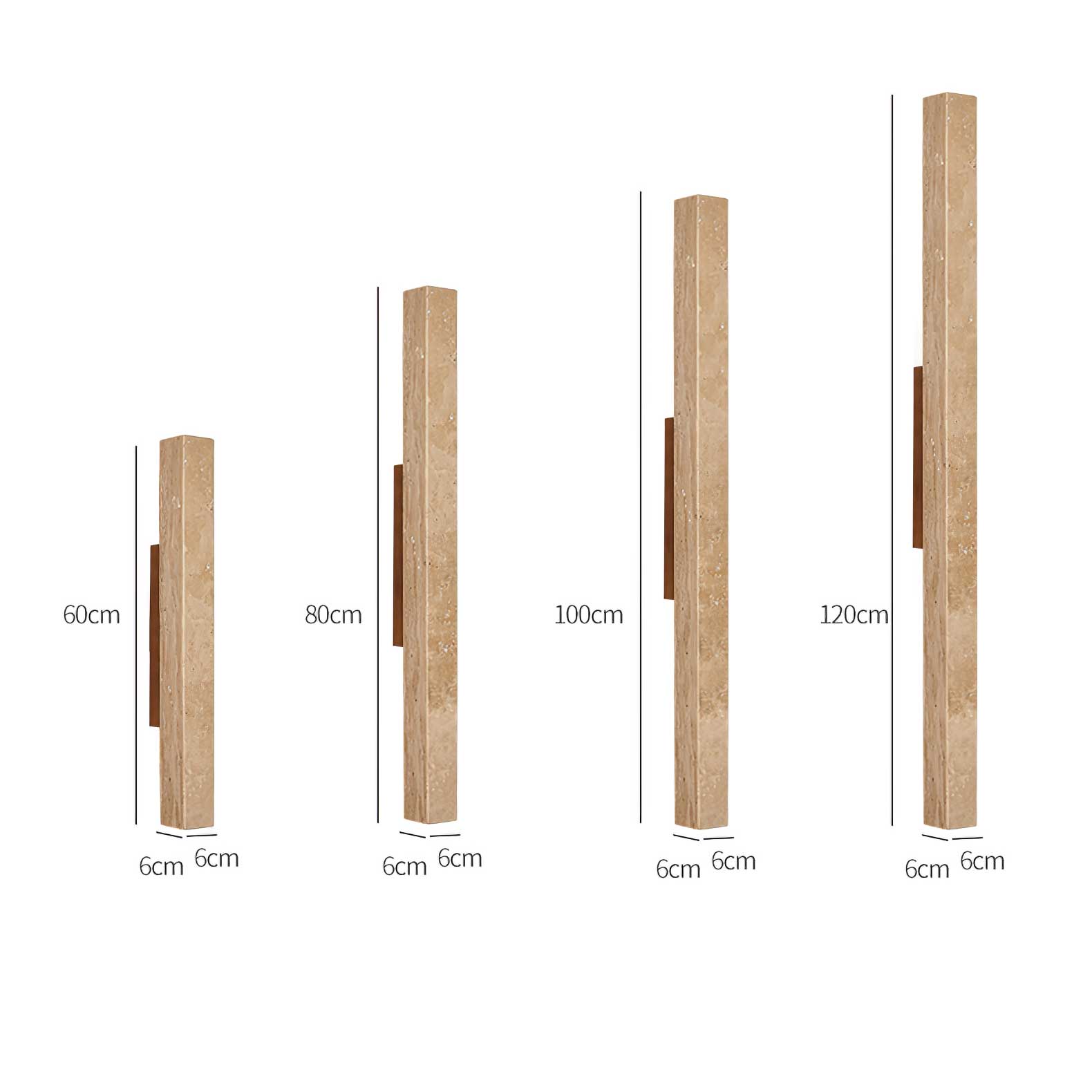 TravertineGlow | Elegant Minimalist Natural Stone Wall Sconce Light 4
