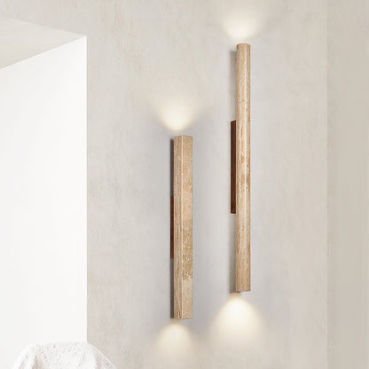 TravertineGlow | Elegant Minimalist Natural Stone Wall Sconce Light 5
