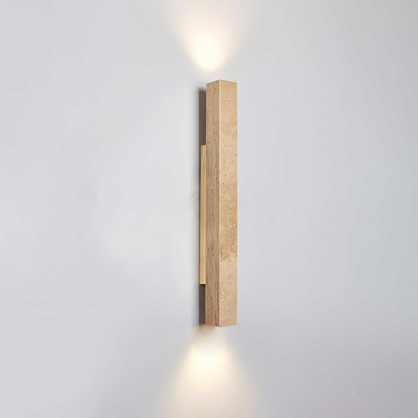 TravertineGlow | Elegant Minimalist Natural Stone Wall Sconce Light 9