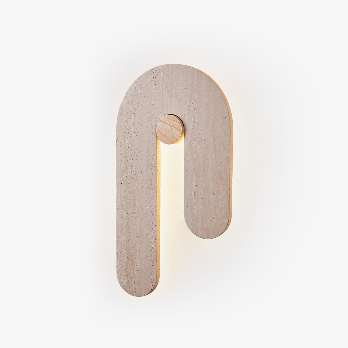 TravertineGlow | Elegant Minimalist U-Shaped Wall Sconce Lighting 1