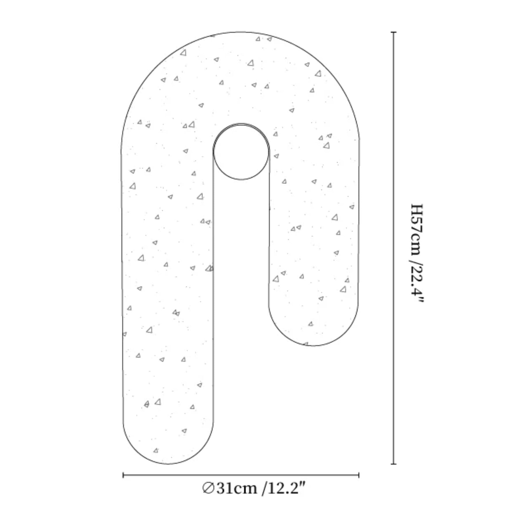 TravertineGlow | Elegant Minimalist U-Shaped Wall Sconce Lighting 2
