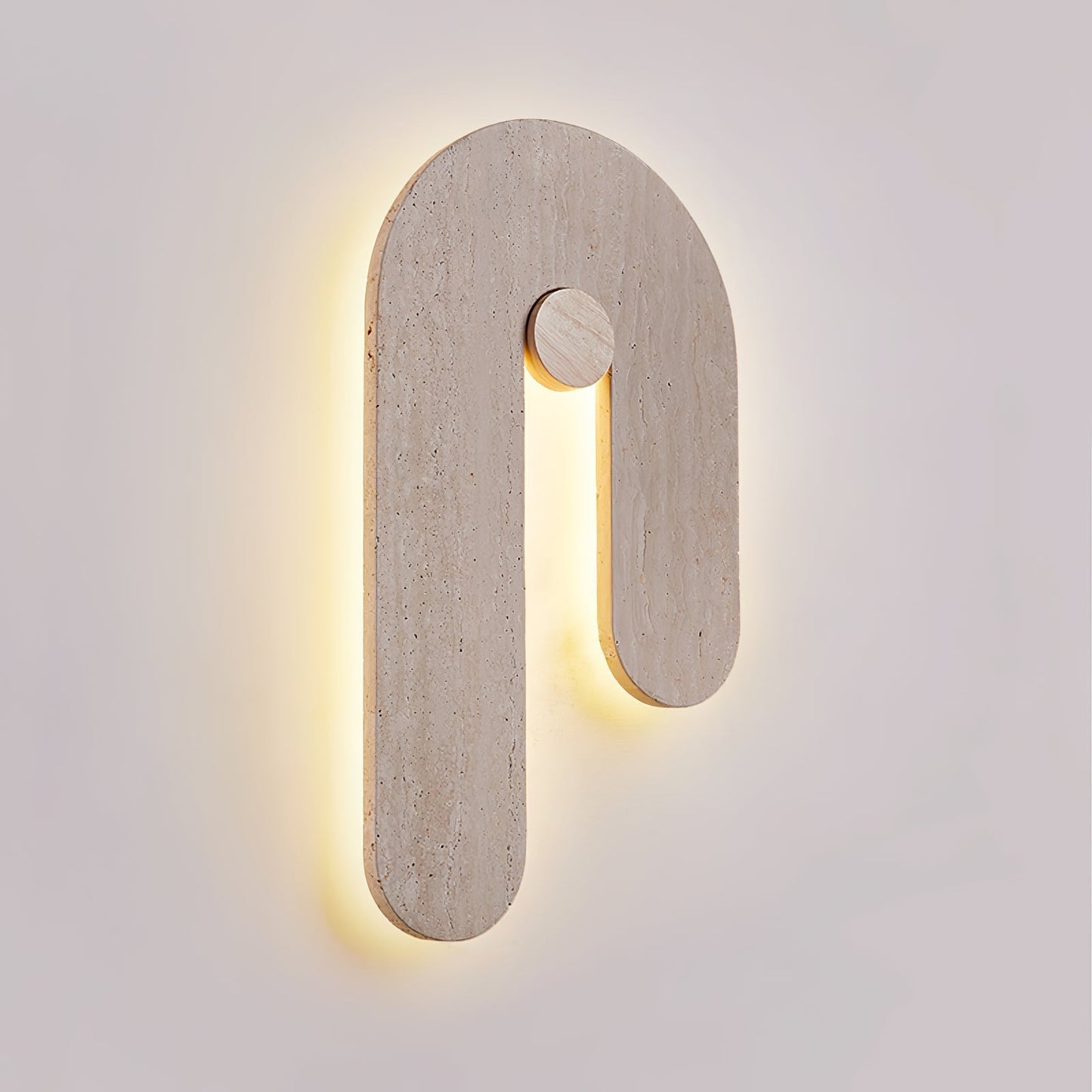TravertineGlow | Elegant Minimalist U-Shaped Wall Sconce Lighting 4