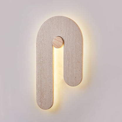 TravertineGlow | Elegant Minimalist U-Shaped Wall Sconce Lighting 5