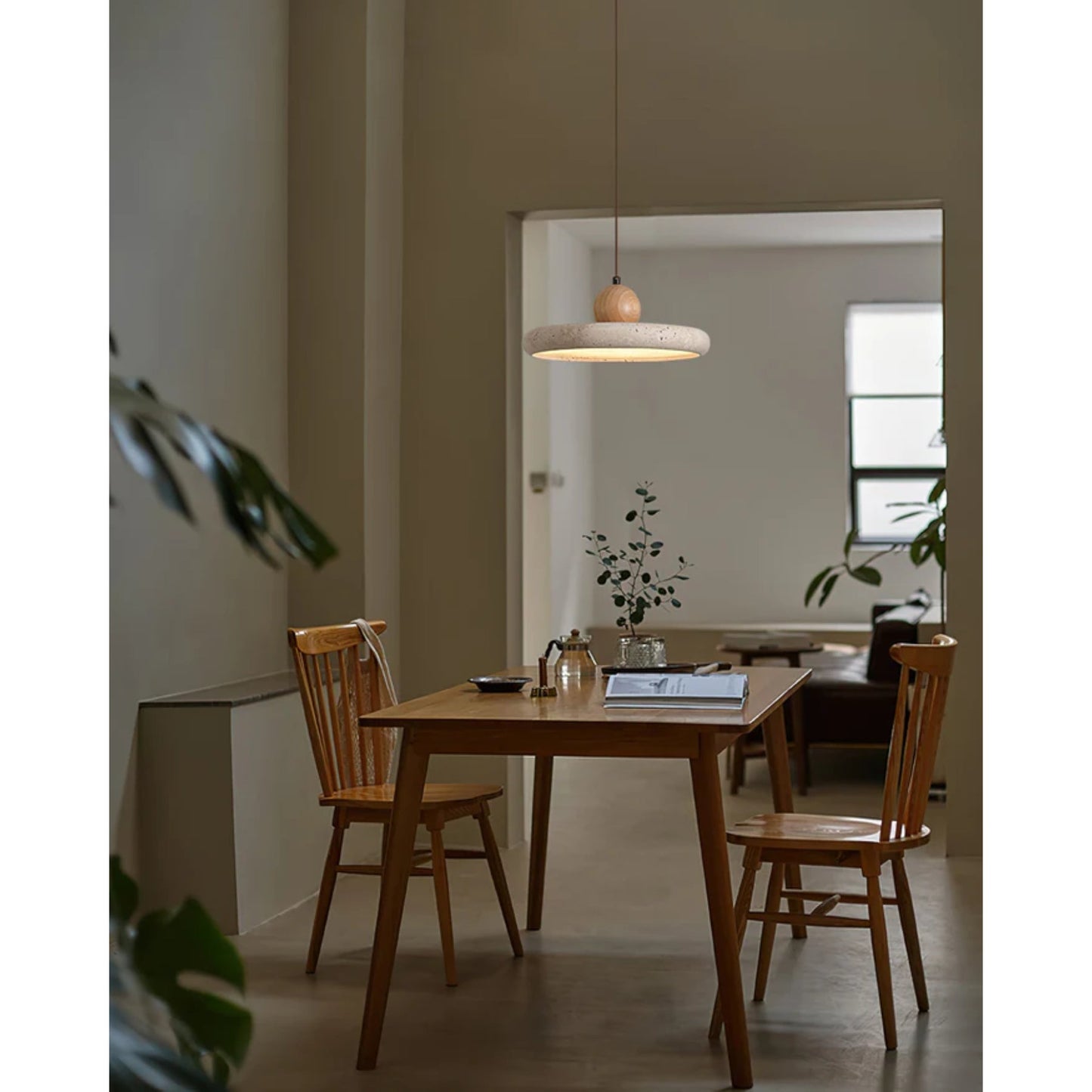 TravertineGlow | Elegant Modern Globe Pendant Light for Kitchen Décor 7