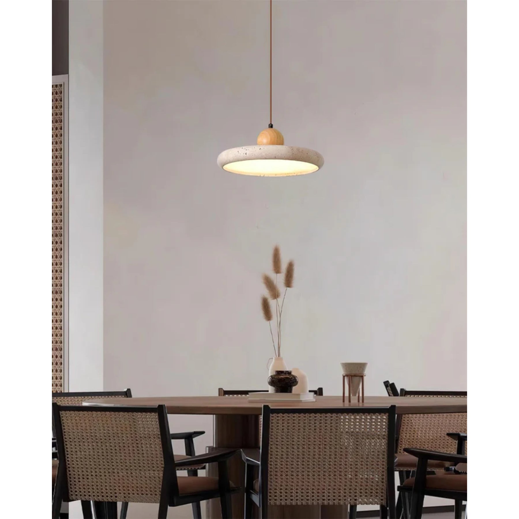 TravertineGlow | Elegant Modern Globe Pendant Light for Kitchen Décor 8