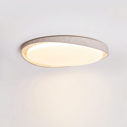TravertineGlow | Elegant Natural Stone Ceiling Light Fixture for Modern Interiors 10