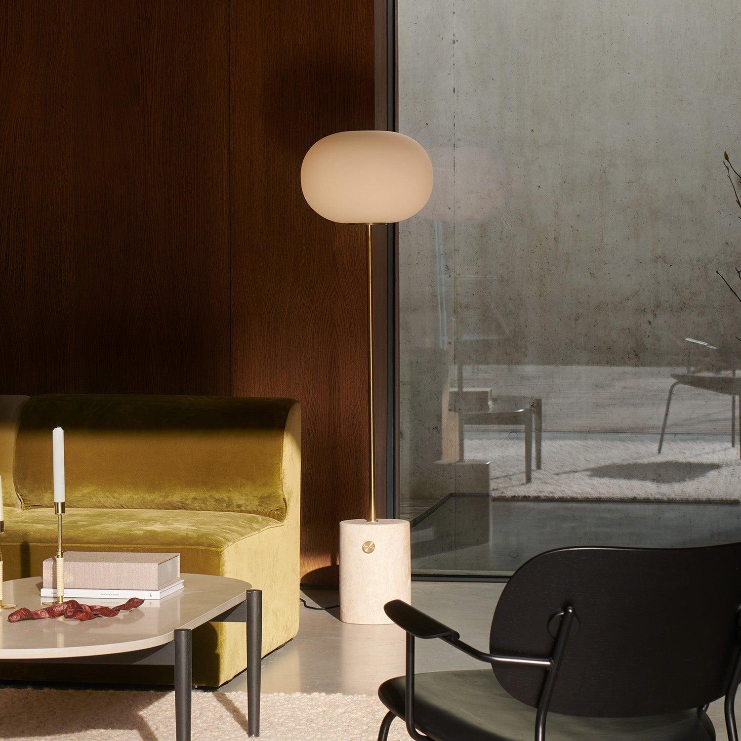 TravertineGlow | Elegant Unique Natural Stone Floor Lamp 5