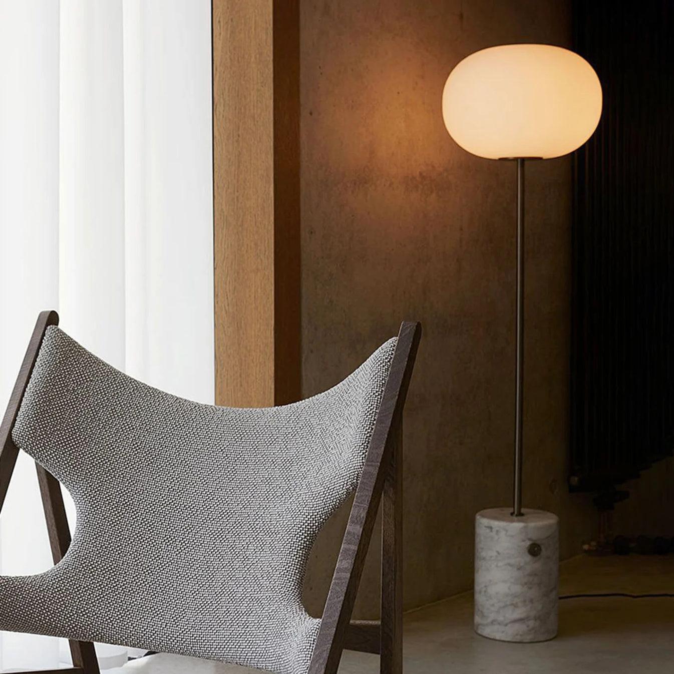 TravertineGlow | Elegant Unique Natural Stone Floor Lamp 8
